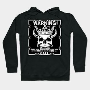 Warning black sheep call Hoodie